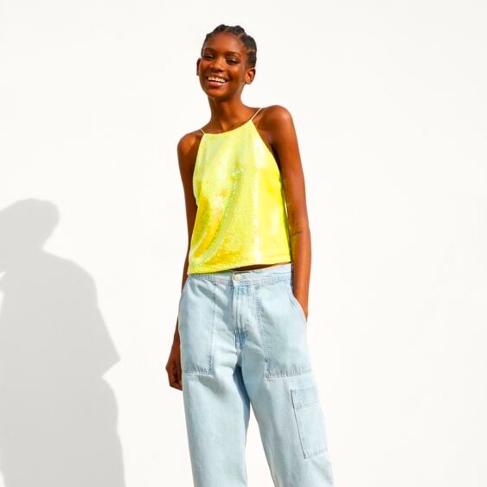 Zara sequin top